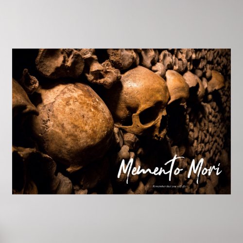 Memento Mori _ Skull Wall Poster