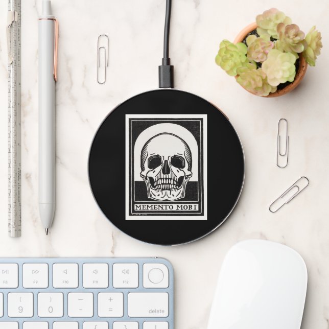 Memento Mori Skull Wireless Charger (Desk)