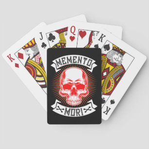 Memento Mori Skull Your time will come Poker Cards