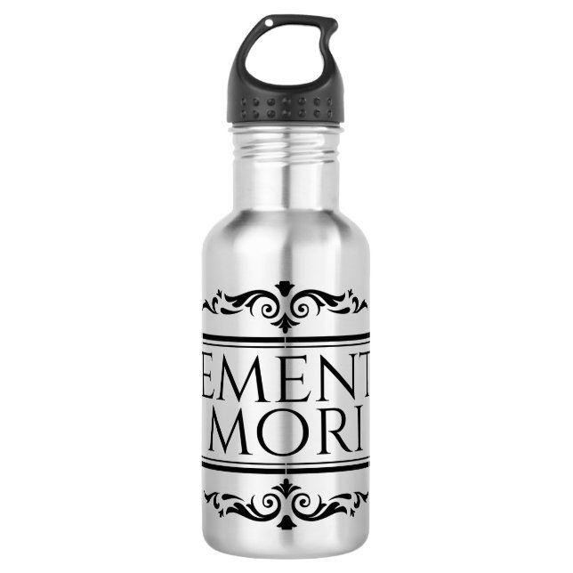Memento Mori Stainless Steel Water Bottle (Front)