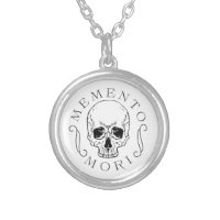 Memento Mori Sterling Silver Pendant Necklace