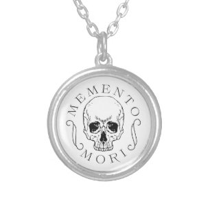 Memento Mori Sterling Silver Pendant Necklace