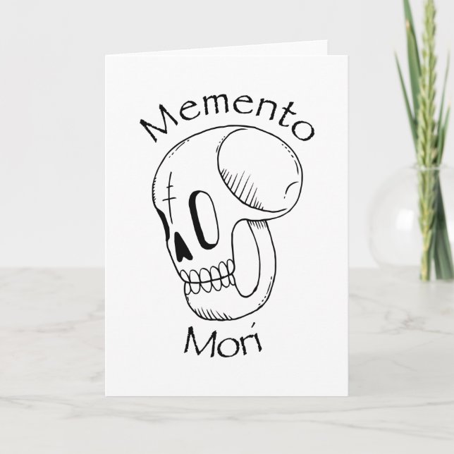 Memento Mori Stoic Philosophy Card (Front)