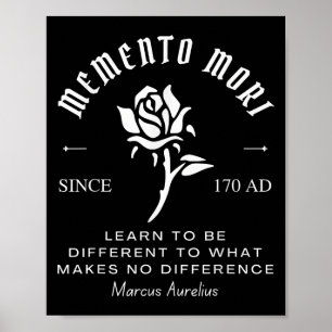 Memento Mori Stoicism Marcus Aurelius Stoic Philos Poster