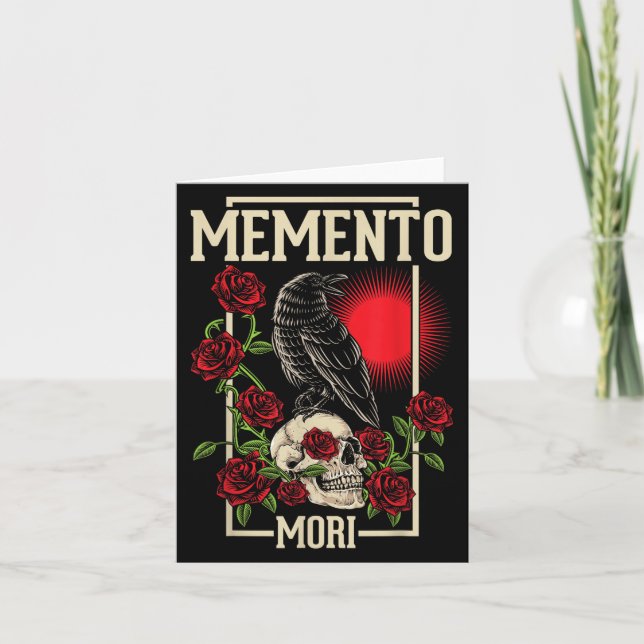 Memento Mori Stoicism Philosophy Stoic Philosopher Card (Front)
