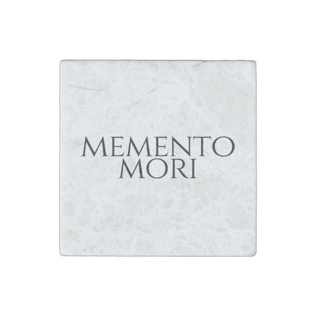 Memento Mori Stone Magnet (Front)