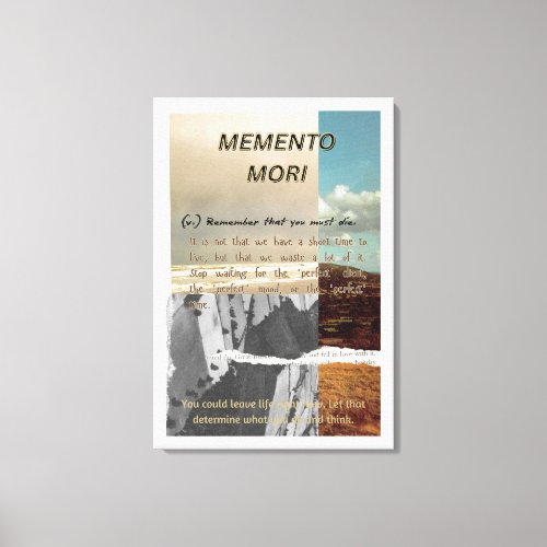 Memento Mori Stretched Canvas Print