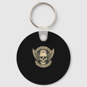 Memento Mori Tempus Fugit Latin Stoic Quote Long S Keychain