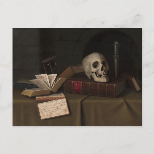 Memento Mori To This Favour by William Harnett Postcard