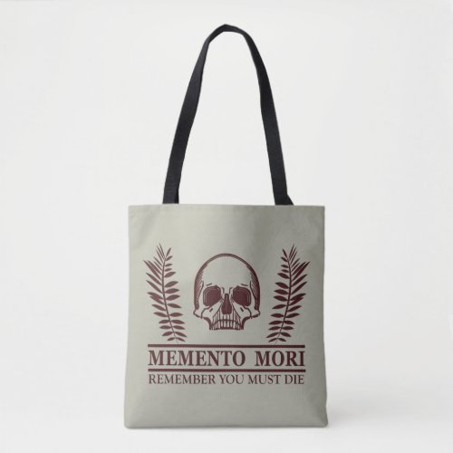 Memento mori tote bag