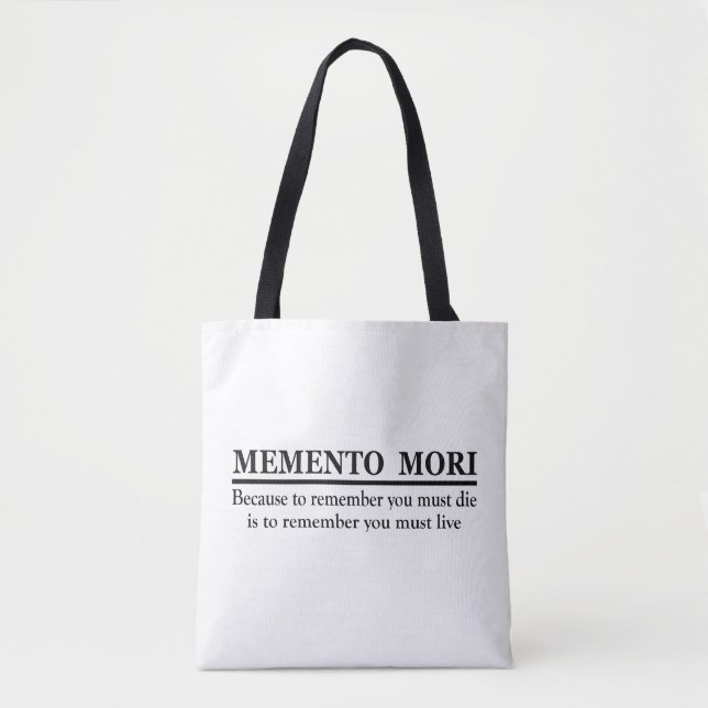 Memento mori tote bag (Front)