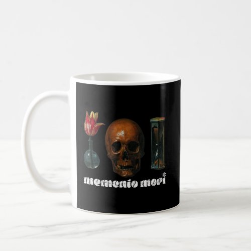 Memento Mori Vintage Stoic Skull Art Graphic  Coffee Mug