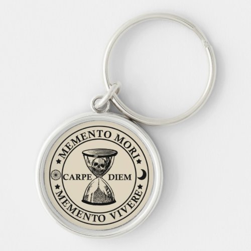 memento mori vivere keychain