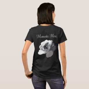 Memento Mori White Rose Dark Academia Aesthetic T-Shirt