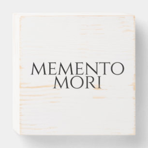 Memento Mori Wooden Box Sign