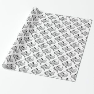Memento mori wrapping paper