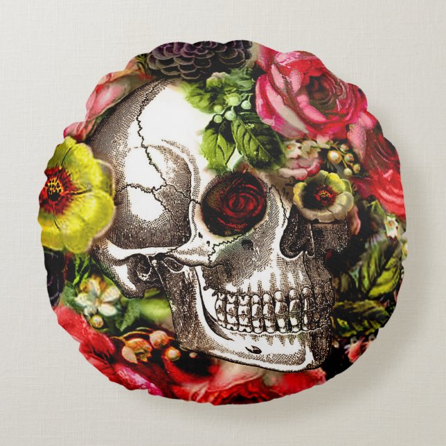 Memento Round Pillow (Front)