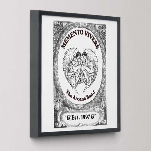 Memento Vivere | Vintage Angel Bond Art Peel And Stick Photo Tile