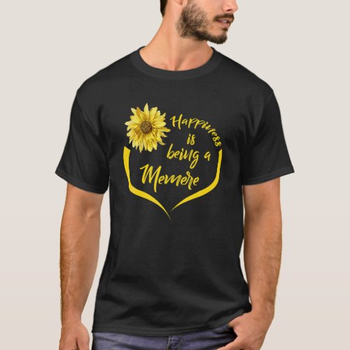 Memere Gift Happiness Is Being A Memere T_Shirt