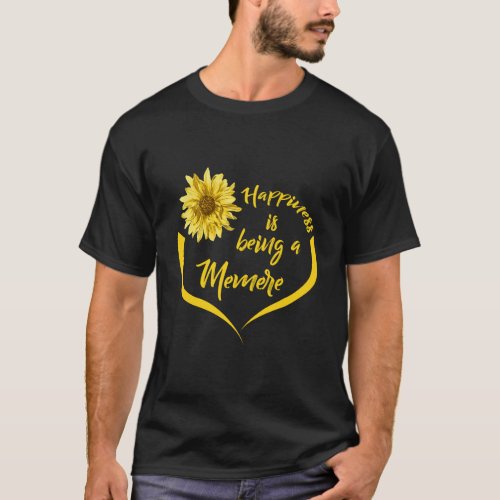Memere Gift Happiness Is Being A Memere T_Shirt