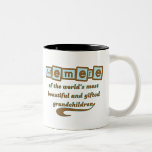 Memere of Gifted Grandchildren Two-Tone Coffee Mug