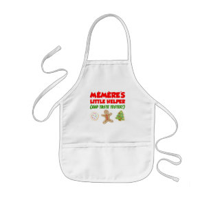 Memere's Little Helper Christmas Cookies Kids' Apron