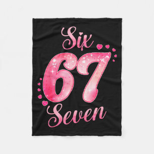Memes 6 And 7 Six Seven Cute Love Valentine Men Wo Fleece Blanket