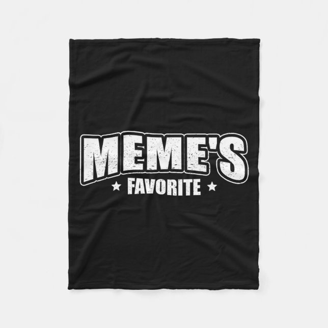 Meme's Favorite  Fleece Blanket (Front)