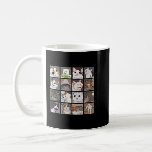Memes Funny Shirt Cat Lover Yelling Cat Sad Shirt Coffee Mug