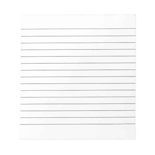 Memo Pad with Lines Business Lined Black Classic