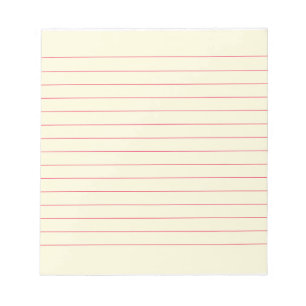 Memo Pad with Lines Business Lined Red Classic