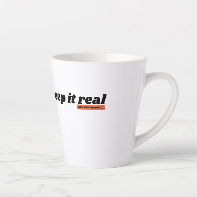Memoirists keep it real LTM Underline Latte Mug (Right)