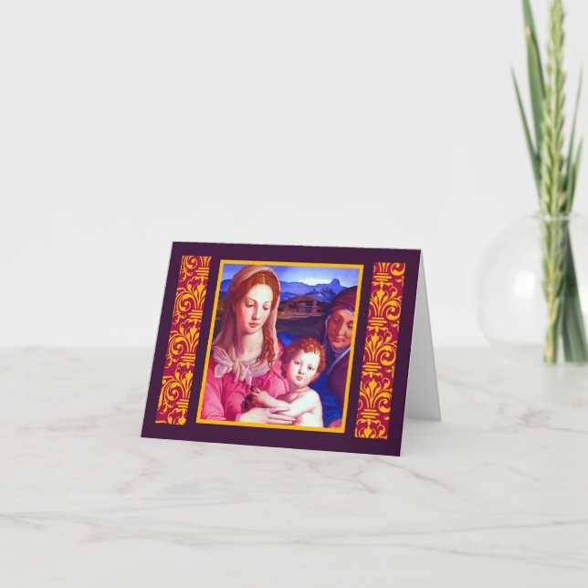 Memorare Greeting Version 2 Holiday Card (Front)