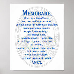 Memorare (Miraculous Medal) Print