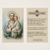 Memorare Prayer St. Joseph & Jesus Holy Card | Zazzle