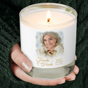 Memorial 2 Photos Forever In Our Hearts Keepsake Scented Candle