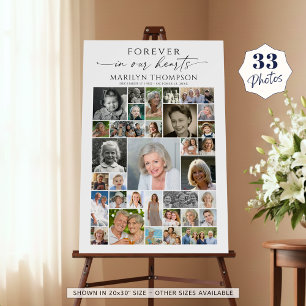 Memorial 33 Photos Forever In Our Hearts Foam Board