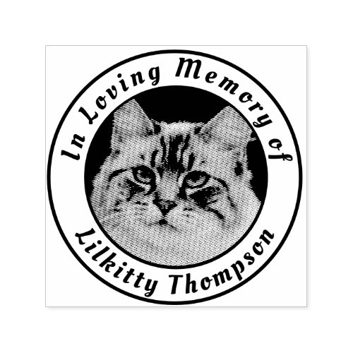 Memorial Add Name Photo Self_inking Stamp