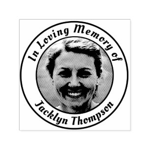 Memorial Add Name Photo Self-inking Stamp