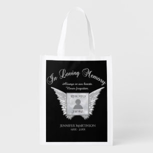 Memorial Add Photo Grocery Bag