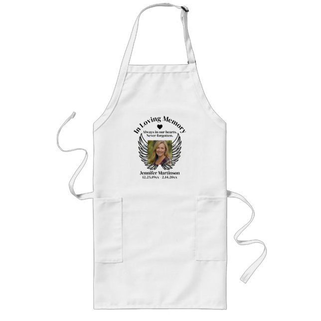 Memorial | Add Photo Long Apron (Front)