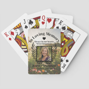 Memorial Add Photo Poker Cards