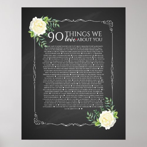 memorial all the things we love you funeral poster