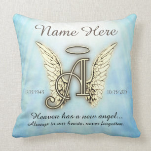 Memorial Angel Wings Pillow