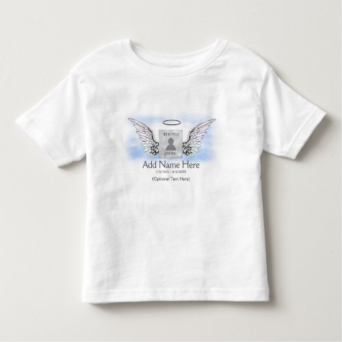 Memorial  Angel Wings Toddler T_shirt