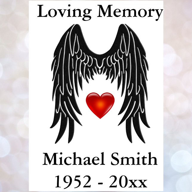Memorial Angel Wings Vinyl Car Decal Window Large (Creator Uploaded)