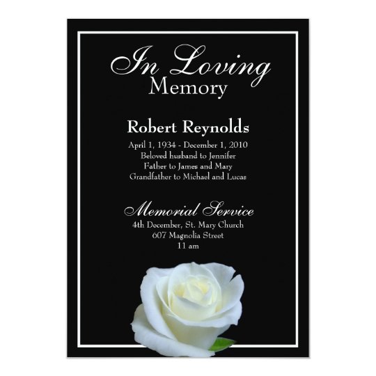 Memorial / Announcement | Zazzle.com