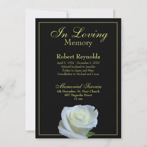 Memorial / Announcement