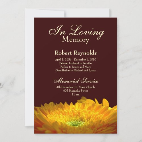 Memorial / Announcement