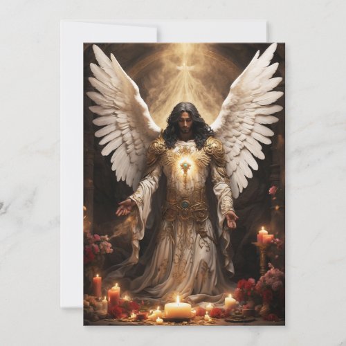 *~* Memorial Archangel Azrael PHOTO AP47 Thank You Card